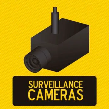 Illustration of security camera, security cameras icons, vector illustration Illustrazione stock