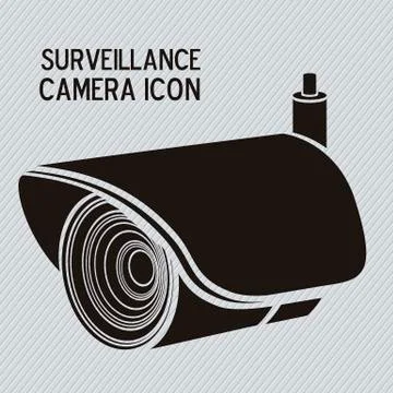Illustration of security camera, security cameras icons, vector illustration Illustrazione stock