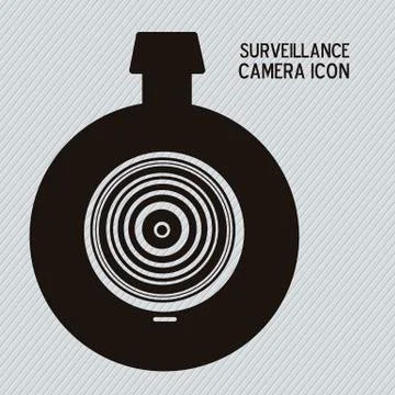 Illustration of security camera, security cameras icons, vector illustration Illustrazione stock