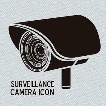 Illustration of security camera, security cameras icons, vector illustration Stock Illustration