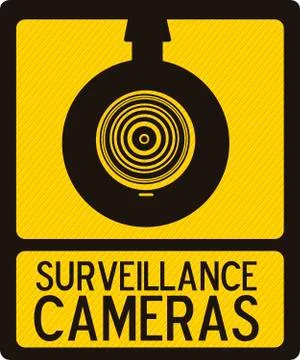 Illustration of security camera, security cameras icons, vector illustration Stock Illustration