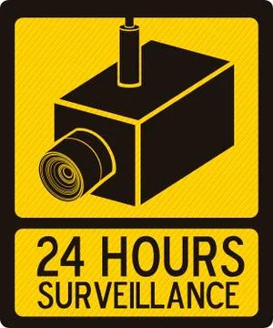 Illustration of security camera, security cameras icons, vector illustration Stock Illustration