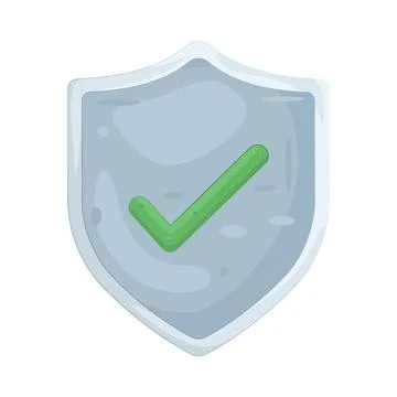 Illustration of security shield 库存插图