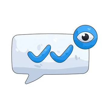 Illustration of Seen status Illustrazione stock