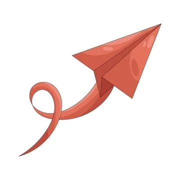 Illustration of send arrow Stock Illustration