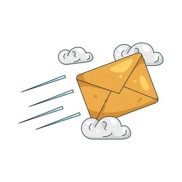 Illustration of Send message Stock-Illustration
