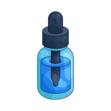 Illustration of serum bottle Stock Illustration