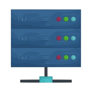Illustration of server Stock Illustration