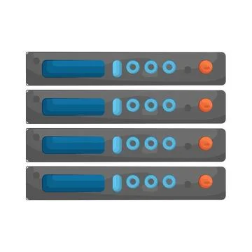 Illustration of server Illustrazione stock