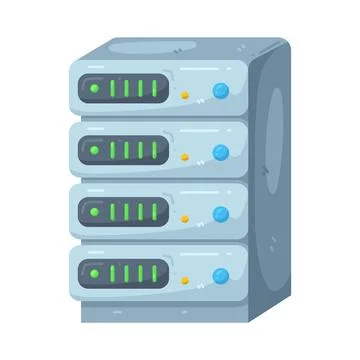 Illustration of server Stock Illustration