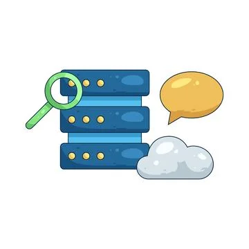 Illustration of server 库存插图