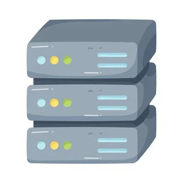 Illustration of server 스톡 일러스트