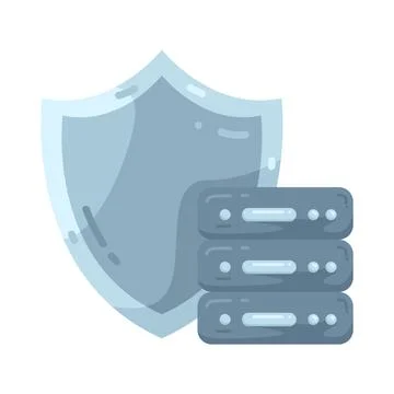 Illustration of Server protection Illustrazione stock