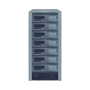 Illustration of server rack Stock Illustration