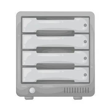 Illustration of server rack Stock Illustration