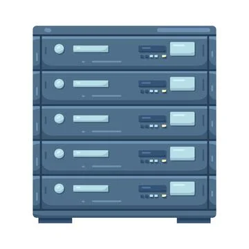 Illustration of server rack 스톡 일러스트