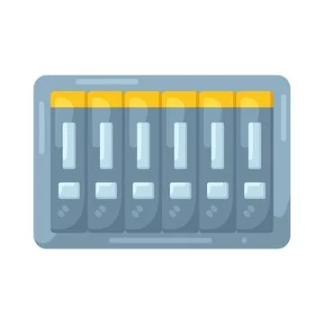 Illustration of server rack Stock Illustration