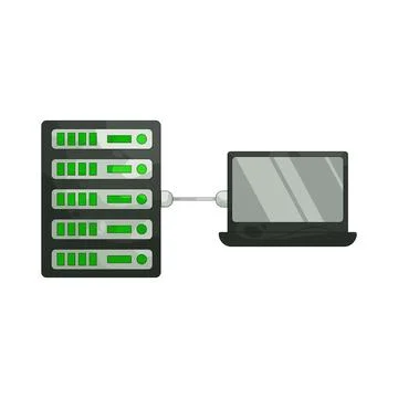 Illustration of Server rack 스톡 일러스트