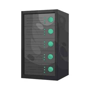 Illustration of Server rack 스톡 일러스트