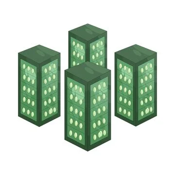 Illustration of server rack 스톡 일러스트