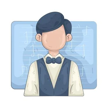 Illustration of service engineer Stock Illustration