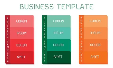 Illustration of Set of Infographic Templates Pattern Illustrazione stock