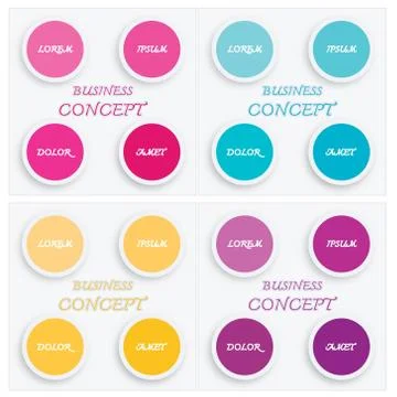 Illustration Set of Infographic Templates Pattern Element Illustrazione stock
