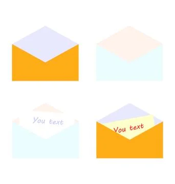 Illustration set of letter with stick Illustrazione stock