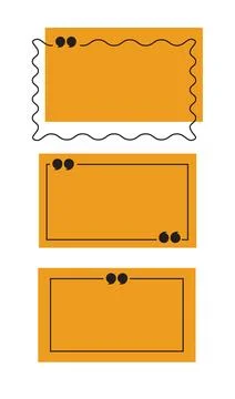 Illustration set rectangle line stroke with blank space isolated Stock Illustration
