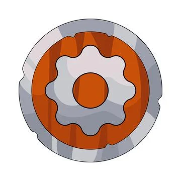 Illustration of setting button Stock Illustration