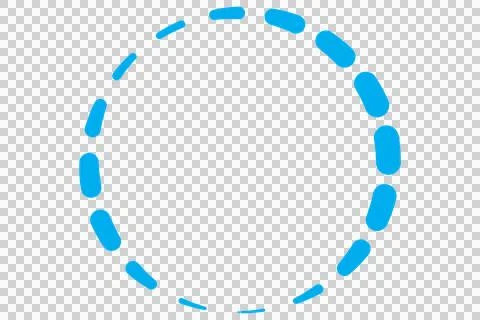 Illustration of a shape forming circle 스톡 사진