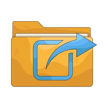 Illustration of share folder Stock Illustration