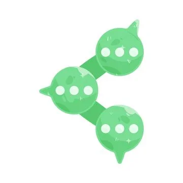 Illustration of share message Stock Illustration
