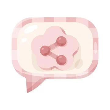 Illustration of share message Stock Illustration