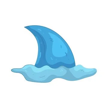 Illustration of shark fin Illustration