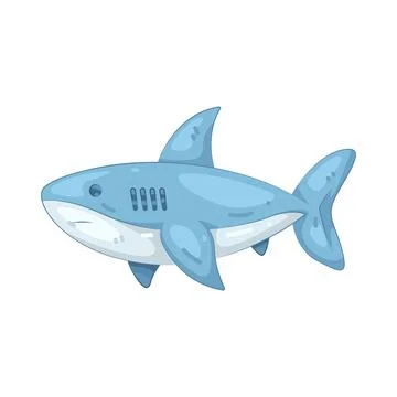 Illustration of shark Illustrazione stock