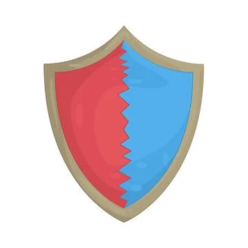 Illustration of shield Illustrazione stock