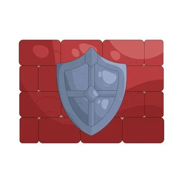 Illustration of Shield wall Stock Illustration