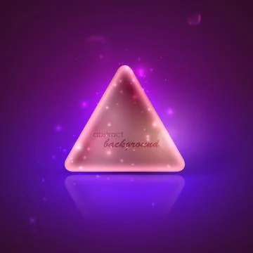 Illustration with shiny triangle Stock Illustration