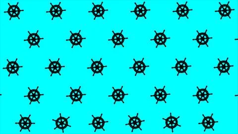 Illustration, ship rudder distributed in multiple copies Иллюстрация