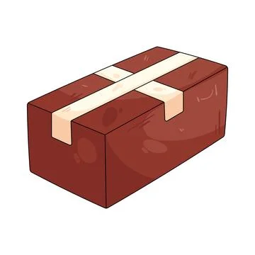 Illustration of shipping box 스톡 일러스트
