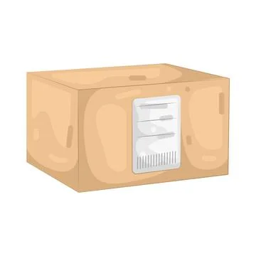 Illustration of shipping label Illustrazione stock