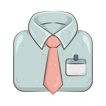 Illustration of shirt and tie Stock Illustration