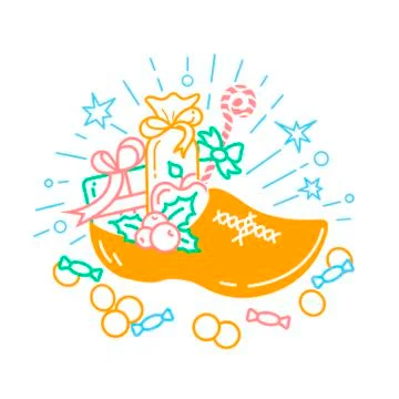 Illustration of the shoe  sweets Stock Illustration