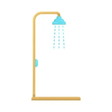 Illustration of shower Ilustración de archivo