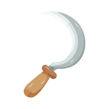 Illustration of sickle Ilustração Stock