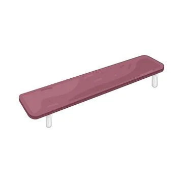 Illustration of sideline bench Stock Illustration