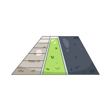 Illustration of Sidewalk Illustrazione stock