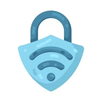 Illustration of signal lock Stock Illustration