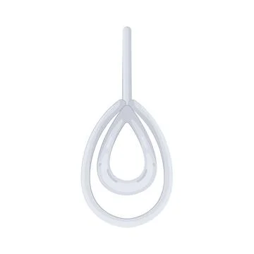 Illustration of silver pendant Stock Illustration